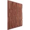 Ekena Millwork 19 5/8in. W x 19 5/8in. H Staggered Brick EnduraWall Decorative 3D Wall Panel Covers 2.67 Sq. Ft. WP20X20SBFCP - alternate 2